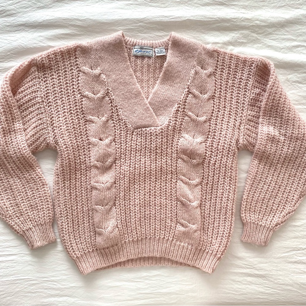 Vintage Pastel Pink Sweater